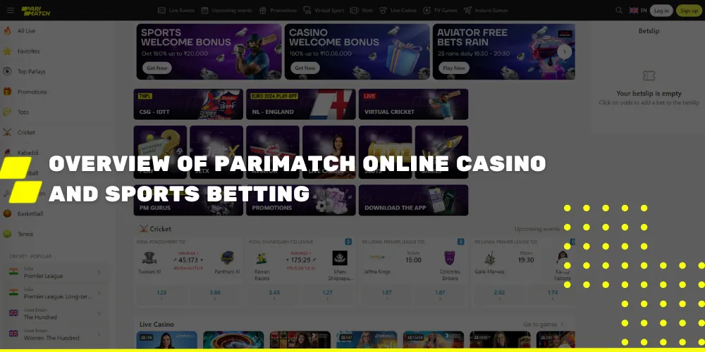 Overview of Parimatch Online Casino and Sports Betting